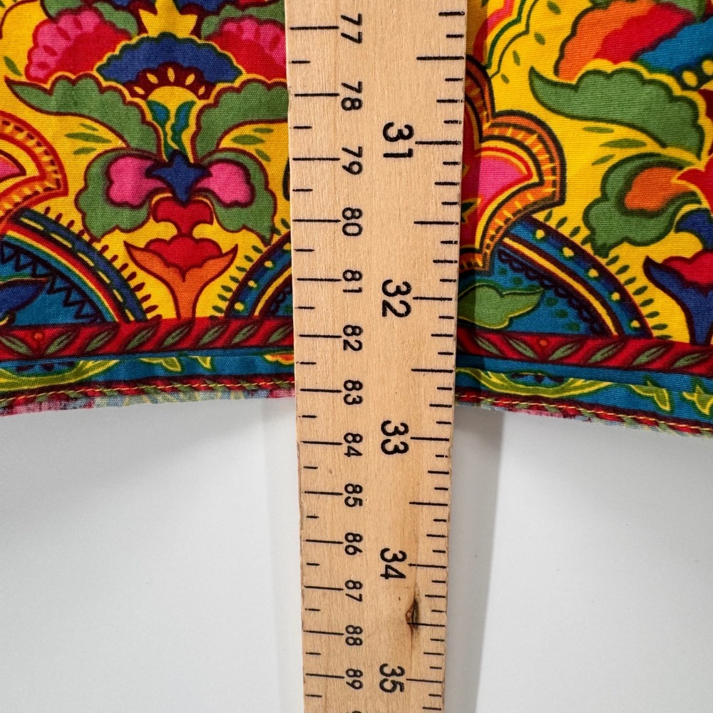 Ralph Lauren Button Down Mens L Yellow Patchwork Paisley Floral Custom Fit Shirt - Picture 6 of 8